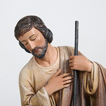 BC Catholic Holy Family Statue 11" H Nativity Scene Catholic Statues - color: Renaissance Full Color, size: 11 inches H