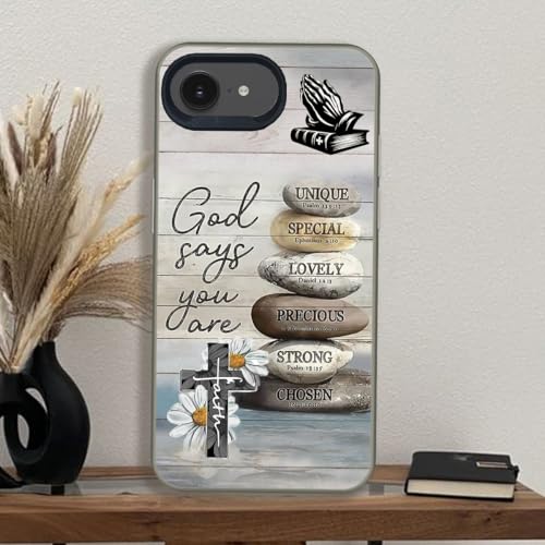 God Cross Wood Grain Phone Case Compatible with iPhone 16e/17e Case - color: Pattern 3, size: for iPhone 16e/17e
