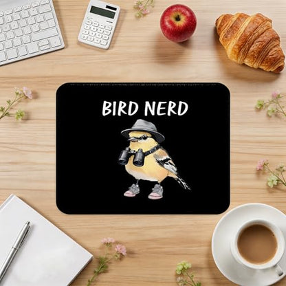 Bird Nerd Gifts Mouse Pad, Bird Lover Watcher Gifts, Funny Birding Wildlife Mouse Pad for Home Office Computer Laptop Desk Accessories, 9.5x7.9 Inch - color: Bird Lover