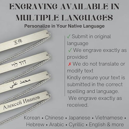 Custom Metal Bookmark with Disc Charm Durable Stainless Steel Gift Box - style: Disc Bookmark Engraved