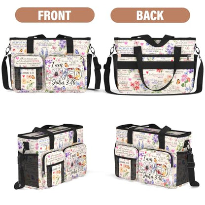Christian Work Bag for Women Faith Based Gift for Church Tote - color: I Am Loved