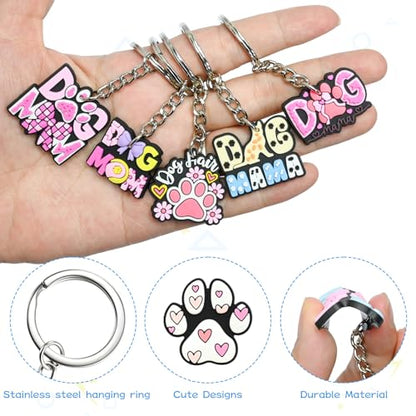 Cute Keychain Bulk,Cute Key Chain for Car Keys Purse Bag Rewards - color: Dog Mom-30