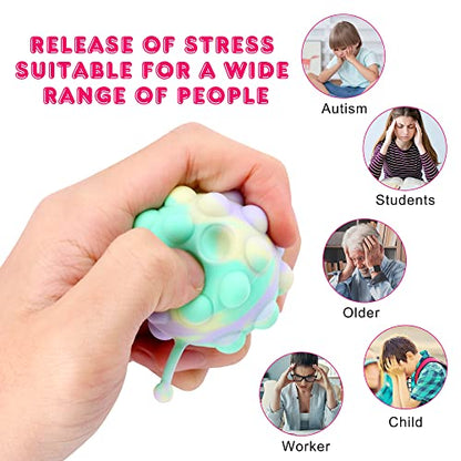18 Pack Animal Pop Balls Party Favors for Kids, Treasure Box Prizes Toys - style: 18PCS Animal Pop Ball