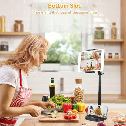 UTEBIT Phone Stand for Desk, 11.8''-17.7'' Adjustable Tablet Phone Holder