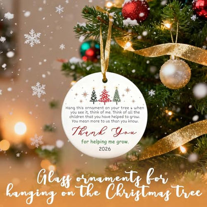 Christmas Ornaments 2026 - Thank You Gifts - Appreciation, Boss Day Ideas for Women, Men, Coworkers, Bosses, Teachers - Retirement, Farewell, Going Away - color: Thank You05