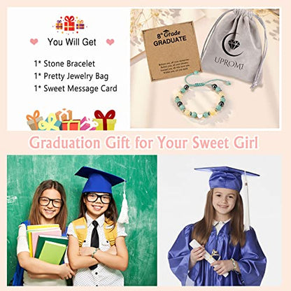 UPROMI To My Daughter/Granddaughter/Niece Bracelet Gifts for Girls - style: 8th Grade Graduate