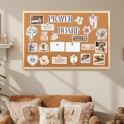 Prayer Board Supplies Kit - 252 Pcs Brown Coquette Christian Gift - style: Brown Coquette
