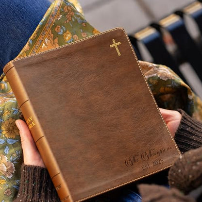Farm and Posh Personalized NIV Journaling Bible (Family Name Bottom Right)