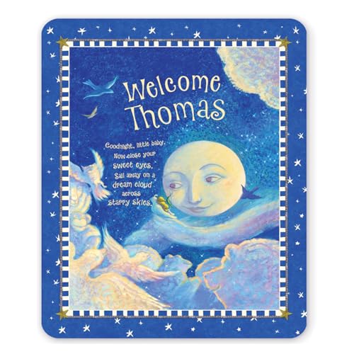 I See Me! Personalized Blanket – Custom Name Gift for Baby, Baptism or Christening – Sherpa Throw Blanket