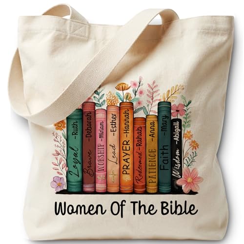 Bible Bags for Women, Christian Tote Bag, Gifts for Christian Women - color: Gray