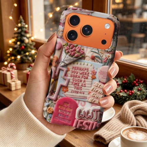 Compatible with iPhone 18 Pro/iPhone 17 Pro Case,Wireless Charging Compatible,Patented 2‑in‑1 Dual‑Layer Protection,Hot Transfer Print Hard Shell Cover - Bible Verse Aesthetics - color: Bible verse aesthetics, size: iPhone 18 Pro/iPhone 17 Pro