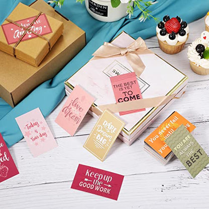 Outus 120 Pcs Motivational Encouragement Inspirational Card Boho Rainbow - style: Retro Style