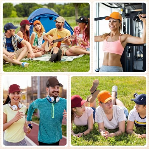 6/12 Pack Christian Hats Bulk for Men Women - style: Cross