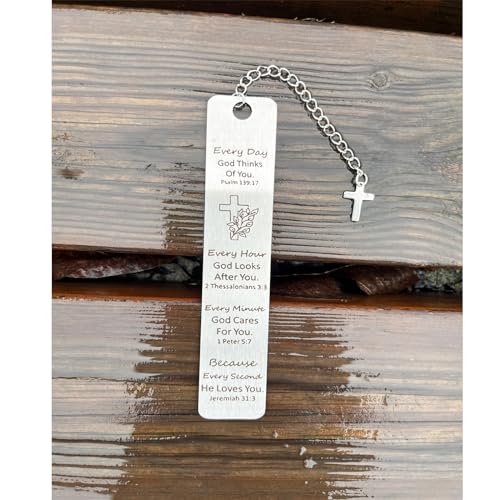 Bible Bookmarks Book Markers, Metal Christian Bookmark Gift Accessories (Psalm 139:17) - style: Psalm 139:17