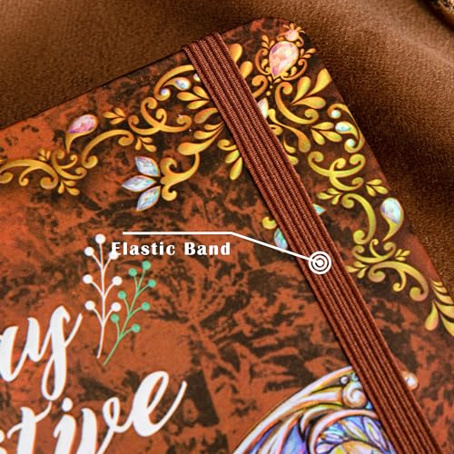 B5 Hardcover Journal for Women & Men -Butterfly Aesthetic Lined Notebook - color: Brown