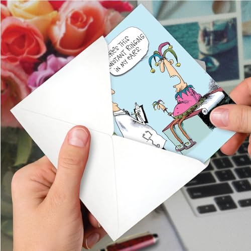 NobleWorks - Funny Get Well Greeting Card with 5 x 7 Inch Envelope (1 Card) Constant Ringing 9734 - style: Constant Ringing