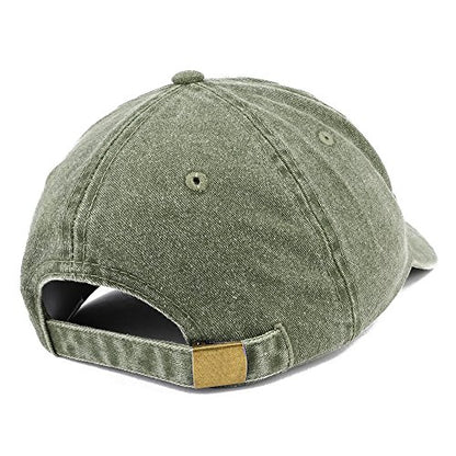 Trendy Apparel Shop Cross Embroidered Washed Cotton Adjustable Cap - color: Olive