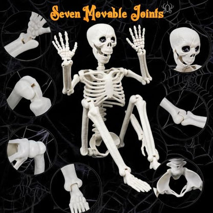 Human & Dog Skeleton Halloween Decorations Outdoor/Indoor - size: 3 FT