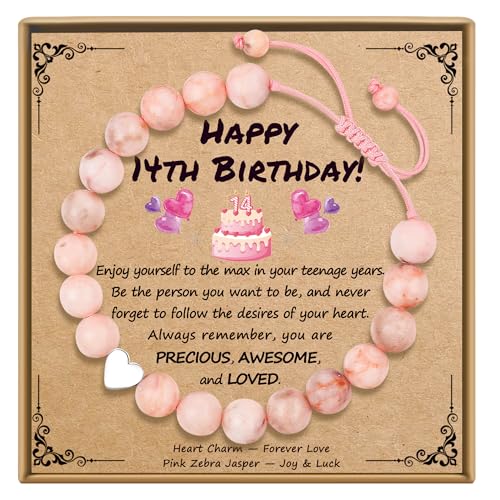 Sereney Birthday Gifts for Girls, 1-16 Year Old Girl Birthday Bracelet Gift - style: 14th Bday
