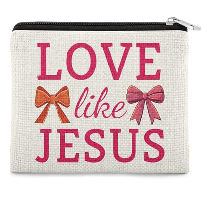 Religious Christian Coin Purse Gift Inspirational Motivational Present for Daughter Sister Friend Spiritual Coin Pouch Christmas Valentines Present Family Christian Birthday Gift Zipper Change Pouch - color: Spiritual Gift
