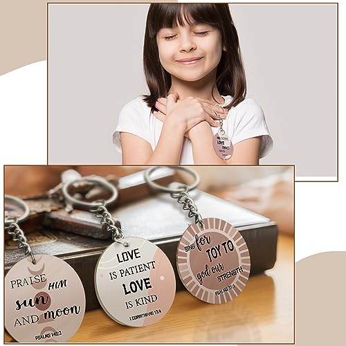 Remuuly Christmas Christian Gift Mini Bible Keychain Bulk - color: Abstract
