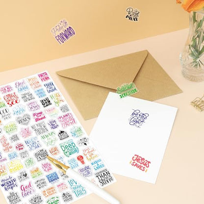 Bible Verse Stickers 819pcs Vinyl Scripture Decals for Crafts