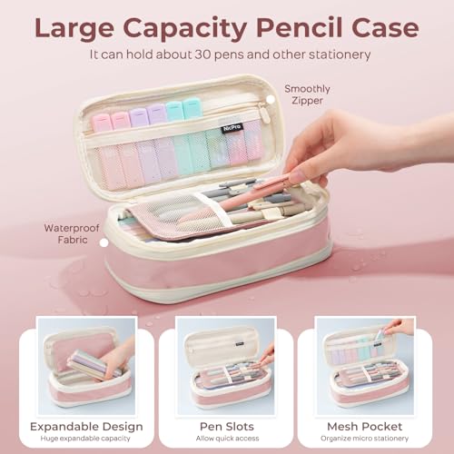 Nicpro Bible Journaling Kit, 76PCS Bible Study Supplies with Case for Women - color: Pink