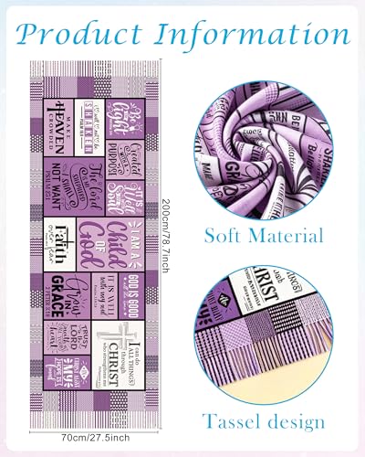 Bozidol Prayer Shawls and Wraps for Women - color: Purple