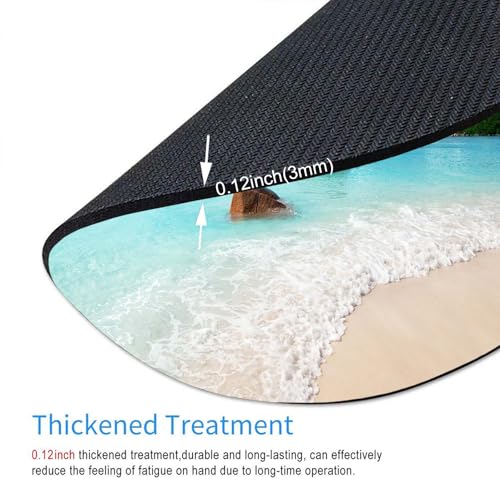 Tropical Palm Tree Round Mouse Pad,Non-Slip Rubber Base Wireless Gaming MousePads for Computers Laptop Office,Cute Mouse Pads with Designs for Women Men 7.9×7.9×0.12 inches - color: Tropical Palm Tree
