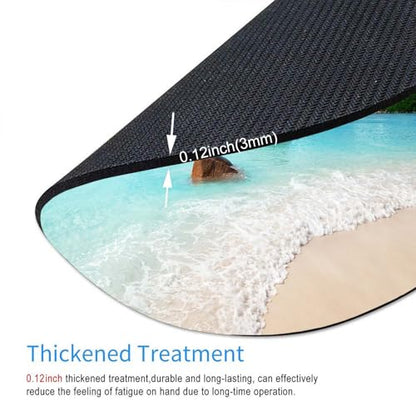 Tropical Palm Tree Round Mouse Pad,Non-Slip Rubber Base Wireless Gaming MousePads for Computers Laptop Office,Cute Mouse Pads with Designs for Women Men 7.9×7.9×0.12 inches - color: Tropical Palm Tree