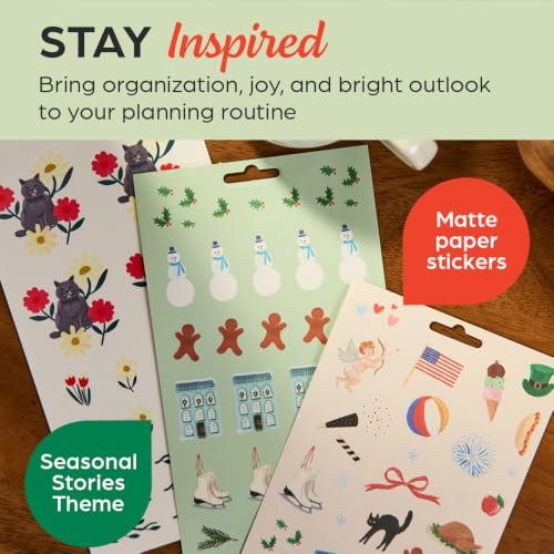 Happy Planner Classic Sticker Pack for Planners, 15 Sheets - color: Seasonal Stories