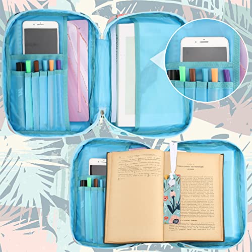 Laumoi Bible Cover Case for Women 10'' Flower Bible Holder Case Large Religious Carrying Bag for Women Study Christian Book Gift (More Flower) - style: More Flower