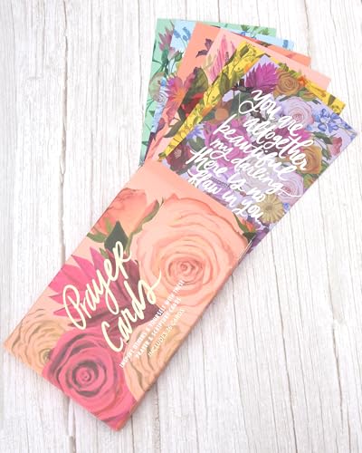 WORLD TRAVELER Scripture & Prayer Cards, 36 Prayer Cards, Gift Boxed 4x6 - color: Floral