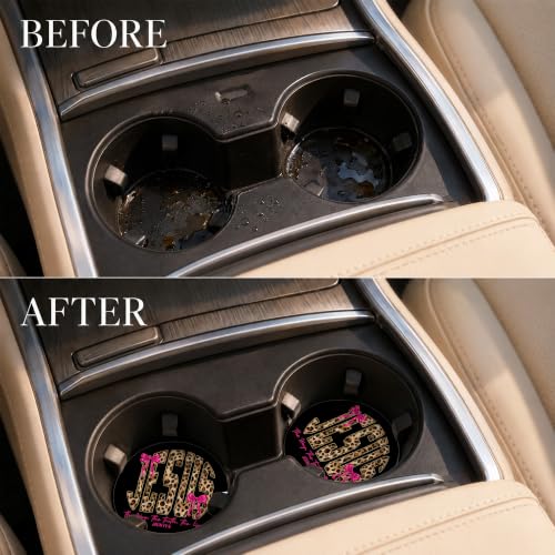 Car Coasters for Cup Holders, Jesus Car Coasters Set of 2, B18 - color: Jesus