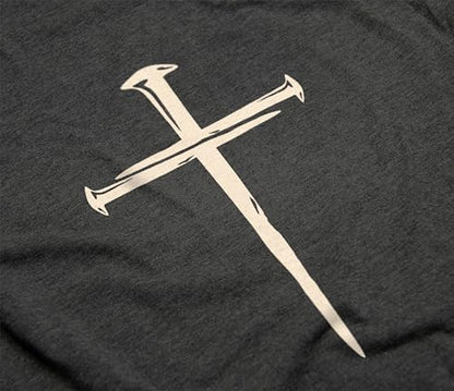 Christian Shirts for Men – Religious Jesus Shirt with Cross Graphic - color: Dark Gray, size: Large