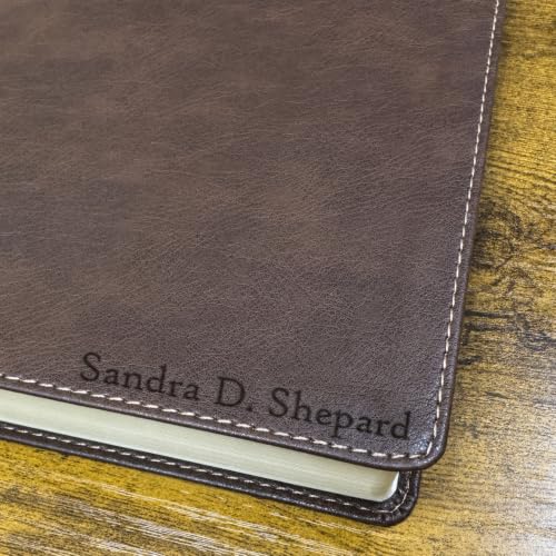 Personalized NIV Journaling Bible with Laser-Engraved Name, Brown