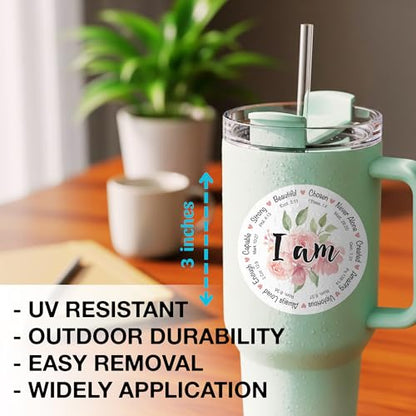 3Pcs I Am Bible Verse Stickers Christian Vinyl Stickers for Bible - color: I Am Christian 2