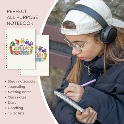 VONTP Teacher Appreciation Gifts Spiral Notebook Journal, 5.5x8.3 Inch - color: 004-teacher