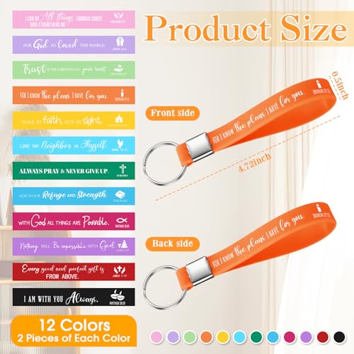 Sayglossy 72 Pcs Christian Bible Gifts Set Bulk Religious Gifts, Colorful - color: Colorful