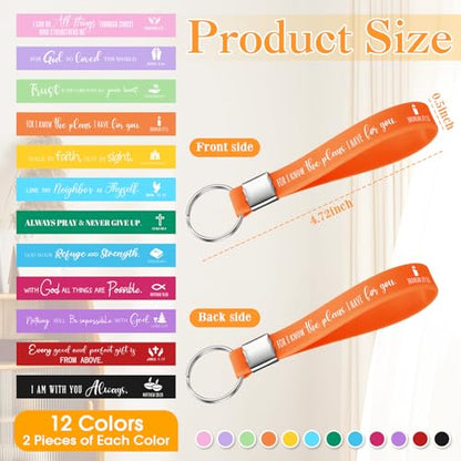 Sayglossy 72 Pcs Christian Bible Gifts Set Bulk Religious Gifts, Colorful - color: Colorful