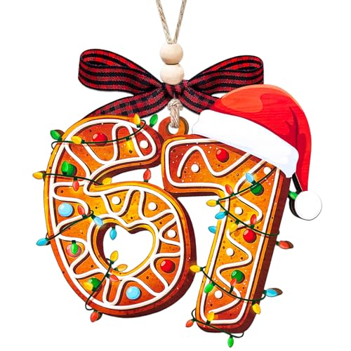 67 Ornament, 6 7 Christmas Ornaments 2026, Funny Ornament for Kids, 67 Gift - style: 67 Meme