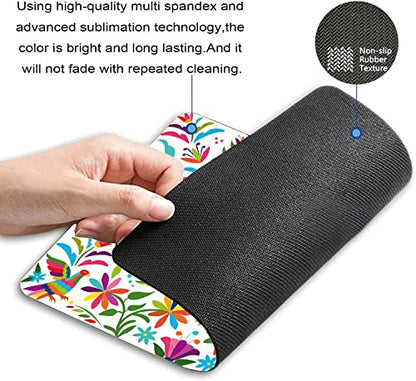 Colorful Mexican Traditional Mouse Pad Non-Slip Rubber Base Gaming MousePads for Computers Laptop Office, Computer Mouse Pad for Wireless Mouse, 9.5"x7.9"x0.12" Inch(240mm x 200mm x 3mm) - color: TSP167