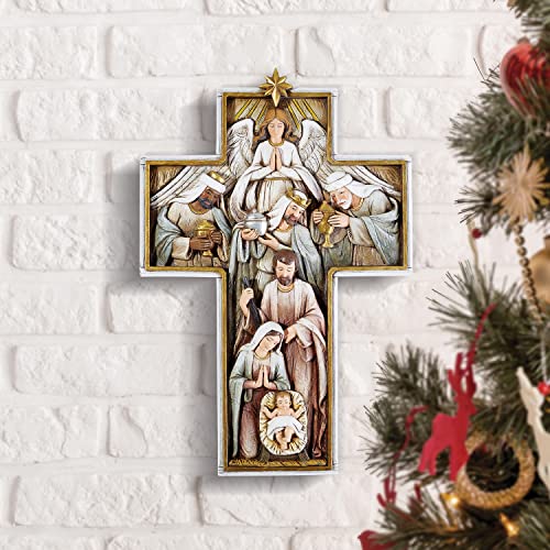 Avalon Gallery Nativity Holy Family 12 Inch Wall Cross