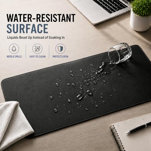 KTRIO Large Gaming Mouse Pad Desk Mat for Gamer, 31.5" x 11.8", Black, XL - color: Black Stealth, size: 31.5l X 11.8w Inches