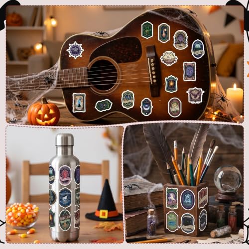 100 Pcs Halloween Potion Label Stickers, Dark Apothecary Decals - style: Halloween Apothecary Potion