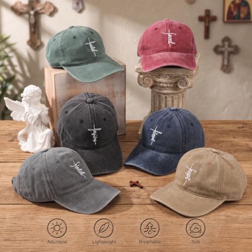 6/12 Pack Christian Hats Bulk for Men Women - style: Style 6