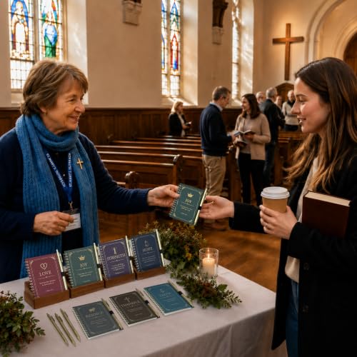 INSADA 10 Sets Christian Gifts, Prayer Journals with Pens for Church Groups