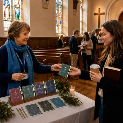 INSADA 10 Sets Christian Gifts, Prayer Journals with Pens for Church Groups