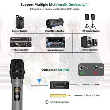 Bietrun WXM02 with 2 Pack Mic Stand