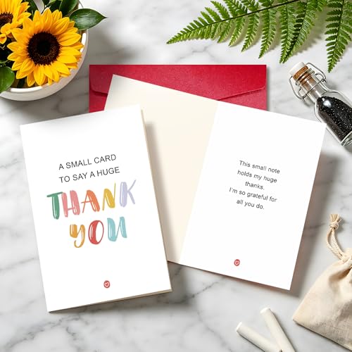 Thank You Cards with Envelopes, Appreciation Cards for Coworkers Friends - color: DXI#043